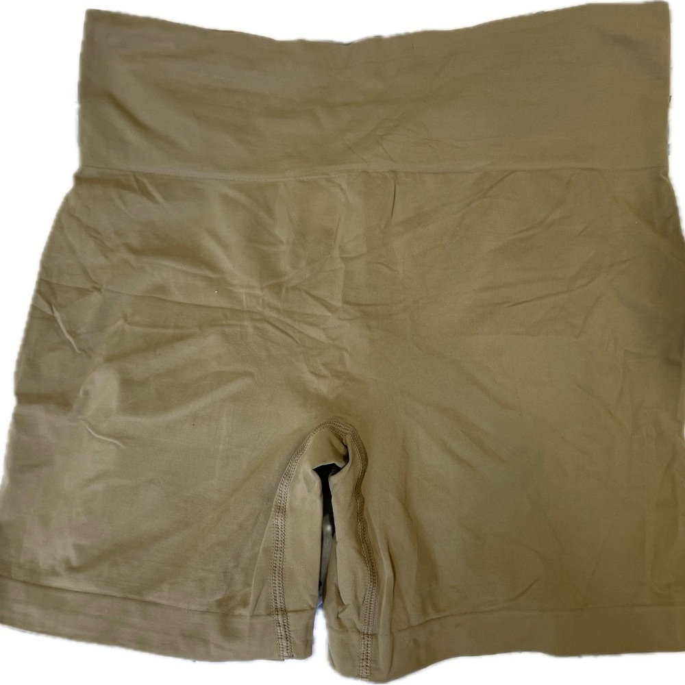 SKIMS Compression Tan Bike Shorts